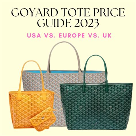 goyard inspired tote bag|Goyard tote bag price 2023.